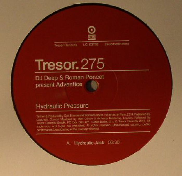 DJ Deep | Roman Poncet | Adventice – Hydraulic Pressure vinyl cover