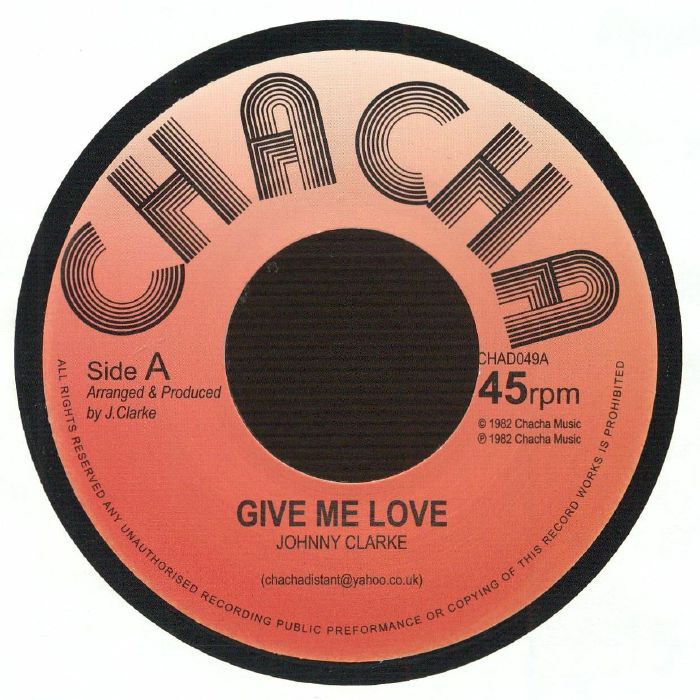 Johnny Clarke – Give Me Love vinyl cover