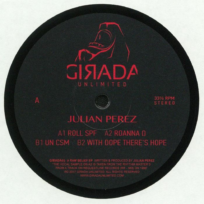 Julian Perez A Raw Belief EP