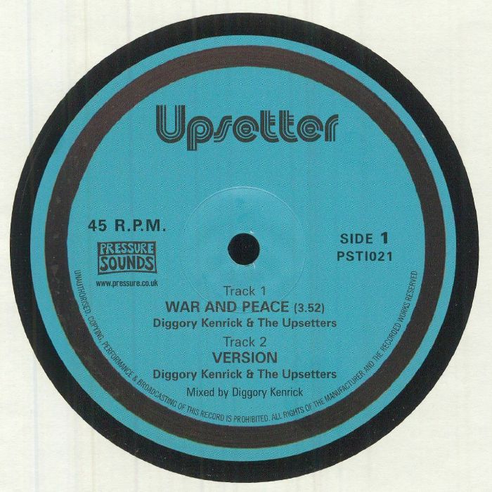 Diggory Kenrick | The Upsetters | The Disciple War and Peace