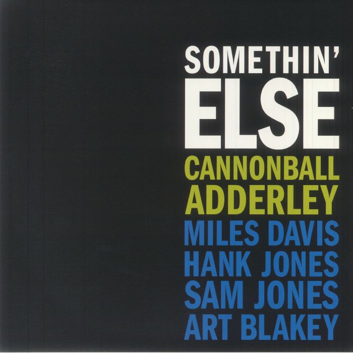 Cannonball Adderley – Somethin Else vinyl cover