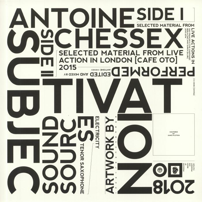 Antoine Chessex Subjectivation