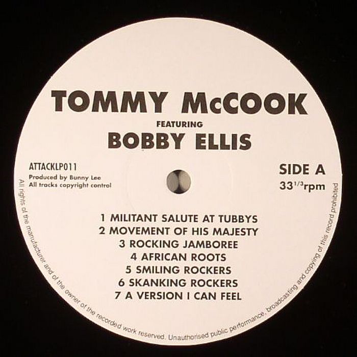 Tommy Mccook Tommy McCook Featuring Bobby Ellis