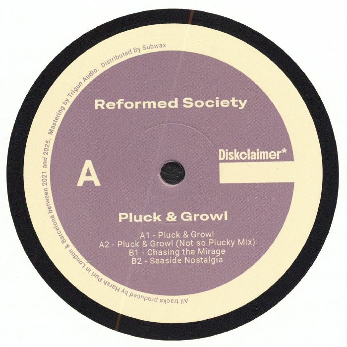 Reformed Society Pluck & Growl EP