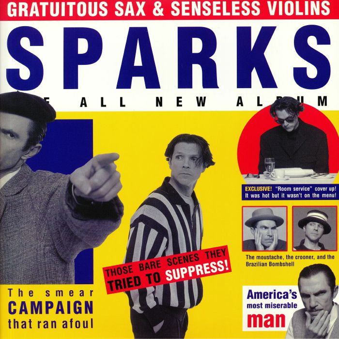 Sparks – Gratuitous Sax and Senseless Violins vinyl cover
