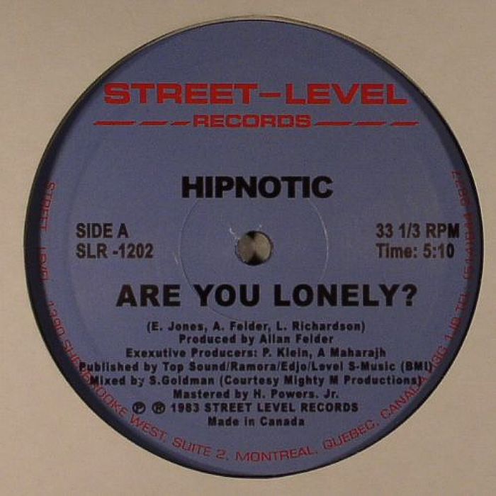 Hipnotic – Are You Lonely vinyl cover