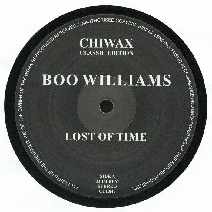 Boo Williams – Lost Of Time vinyl cover