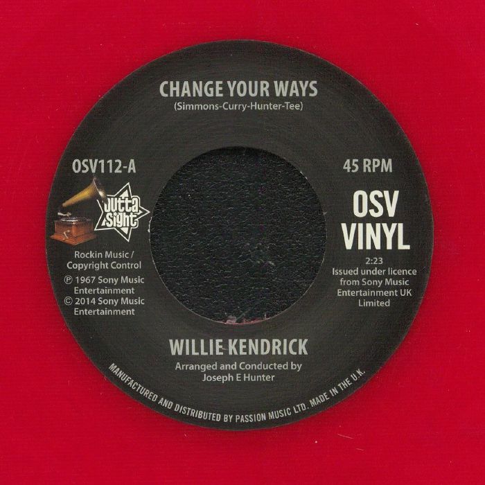 Willie Kendrick Change Your Ways