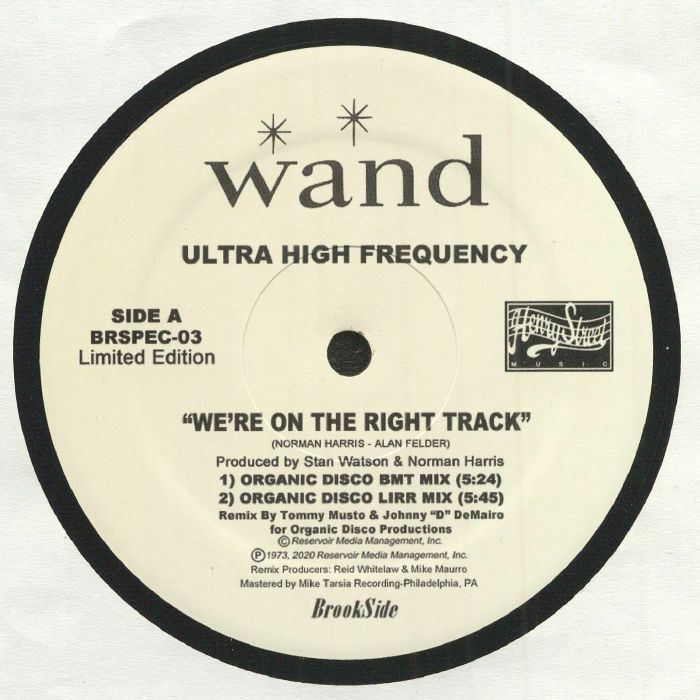 Ultra High Frequency Were On The Right Track (remixes)