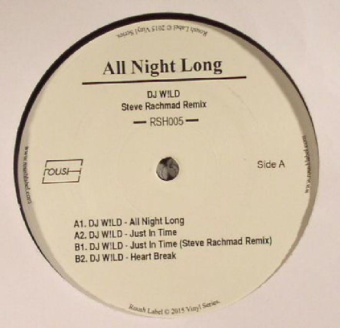 DJ Wild – All Night Long vinyl cover