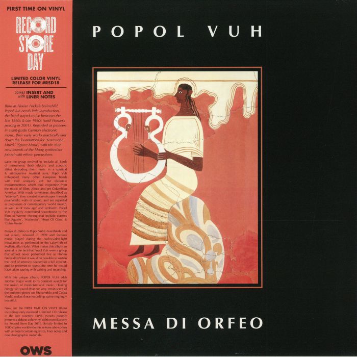 Popol Vuh Messa Di Orfeo (reissue) (Record Store Day 2018)