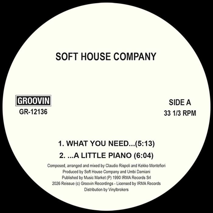 Soft House Company | Key Tronics Ensemble – What You Need/Calypso Of House vinyl cover