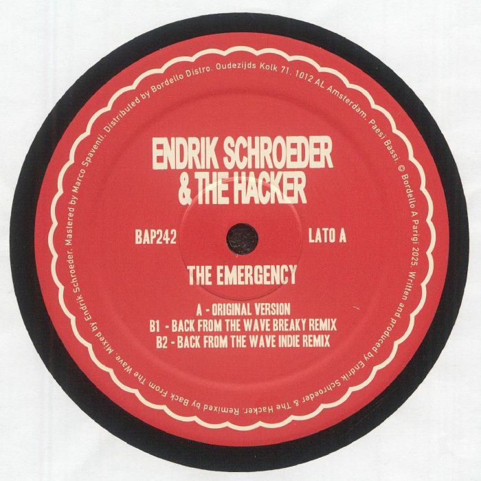 Endrik Schroeder | The Hacker – The Emergency vinyl cover