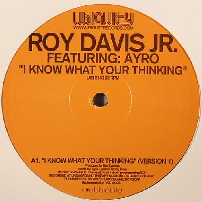 Roy Davis Jr | Ayro I Know What Your Thinking