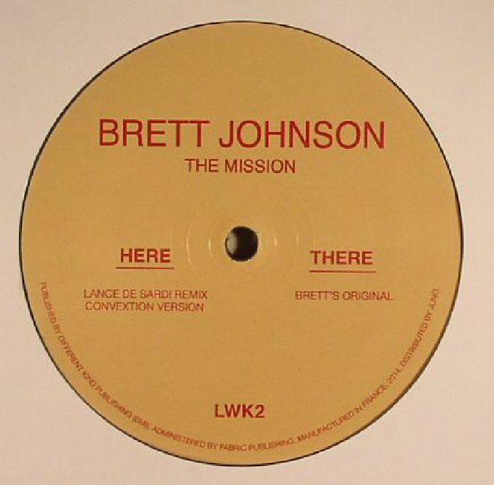 Brett Johnson – The Mission vinyl cover