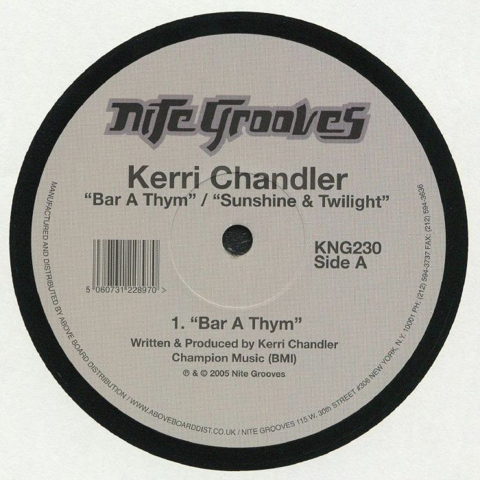 Kerri Chandler – Bar A Thym vinyl cover