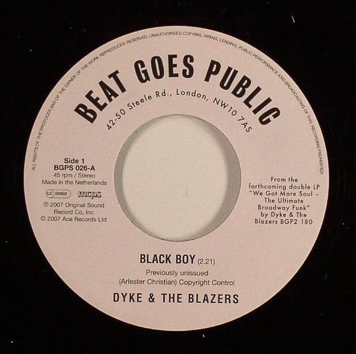 Dyke and The Blazers Black Boy