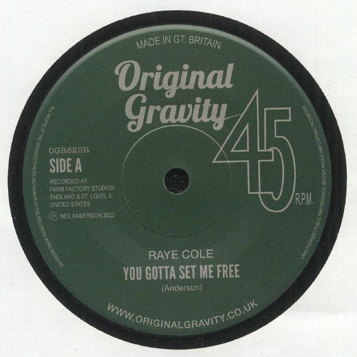 Raye Cole | Rachel Maxann – You Gotta Set Me Free vinyl cover