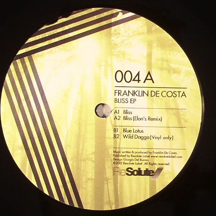 Franklin De Costa – Bliss EP vinyl cover