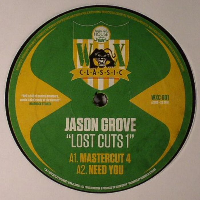 Jason Grove Lost Cuts EP  1