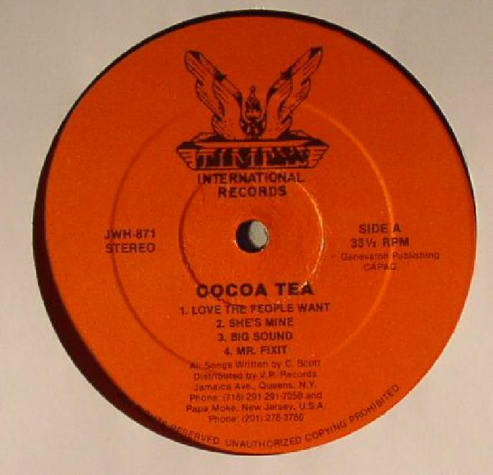 Cocoa Tea Cocoa Tea (warehouse find: slight sleeve wear)