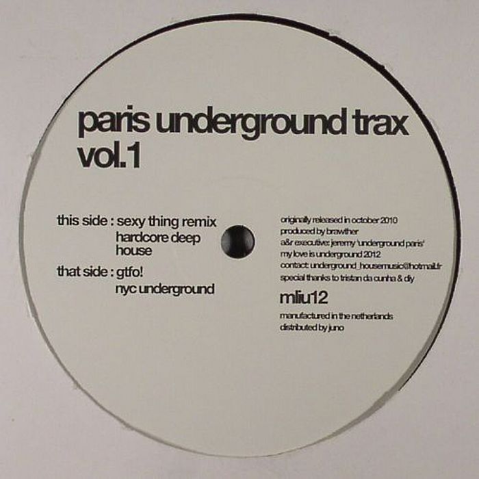 Paris Underground Trax Vinyl