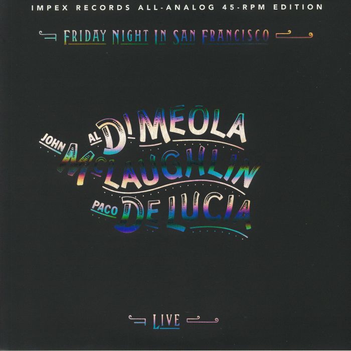 Al Di Meola | John Mclaughlin | Paco De Lucia – Friday Night In San Francisco vinyl cover