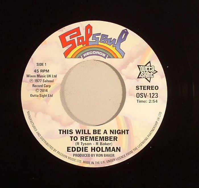Eddie Holman This Will Be A Night To Remember (reissue)