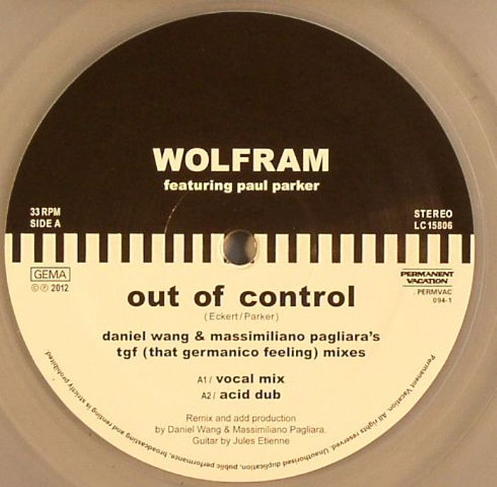 Wolfram Out Of Control/Thing Called Love (remixes)