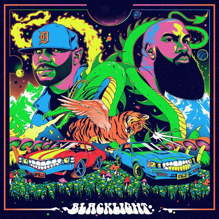 Apollo Brown | Stalley – Blacklight vinyl cover