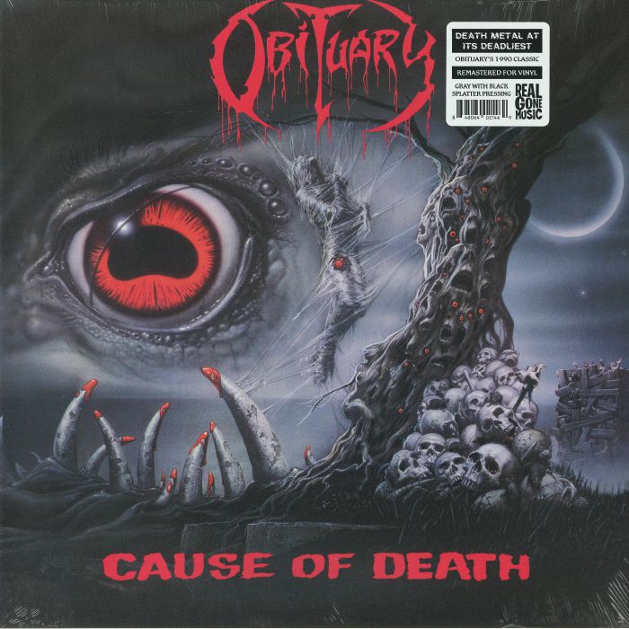Obituary – Cause Of Death vinyl cover