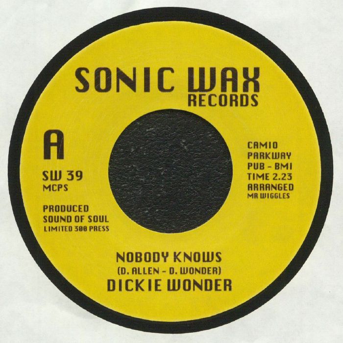 Dickie Wonder – Nobody Knows vinyl cover
