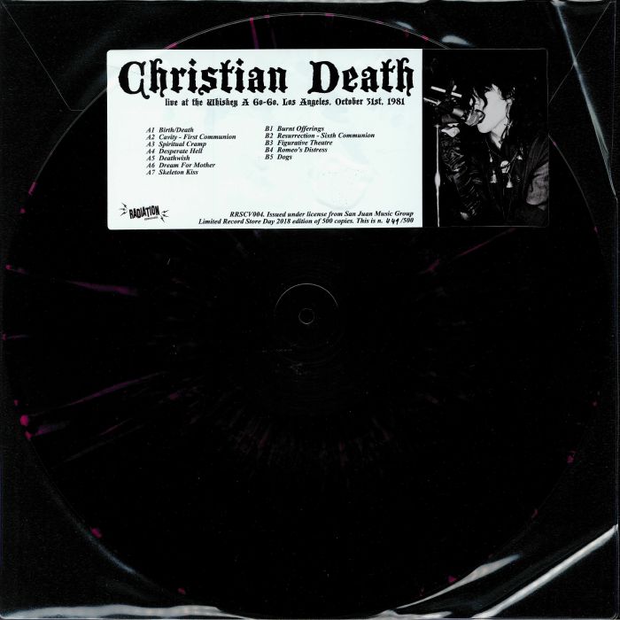 Christian Death Live At The Whisky A Go Go Los Angeles October 31st 1981