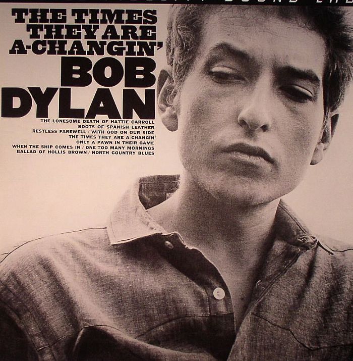 Bob Dylan – The Times They Are A Changin vinyl cover
