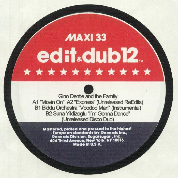 Edit and Dub – Movin On vinyl cover