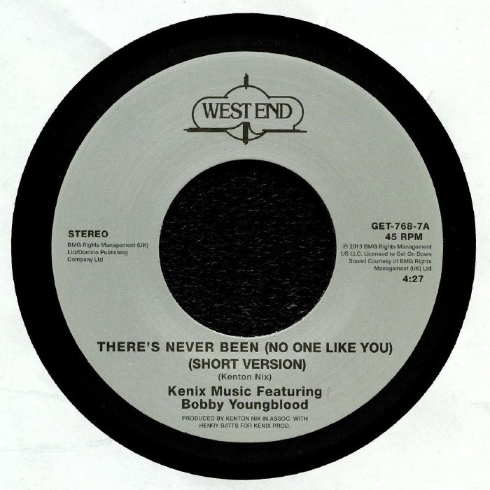 Kenix Music | Bobby Youngblood – Theres Never Been (No One Like You) vinyl cover