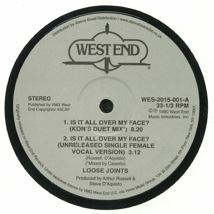 Loose Joints – Is It All Over My Face vinyl cover