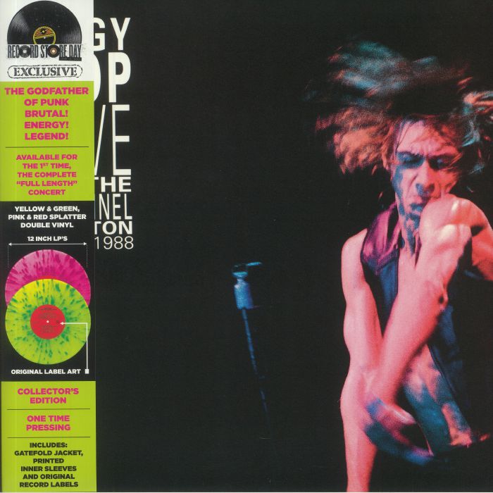Iggy Pop Live At The Channel Boston MA 1988 (Collectors Edition) (Record Store Day RSD 2021)
