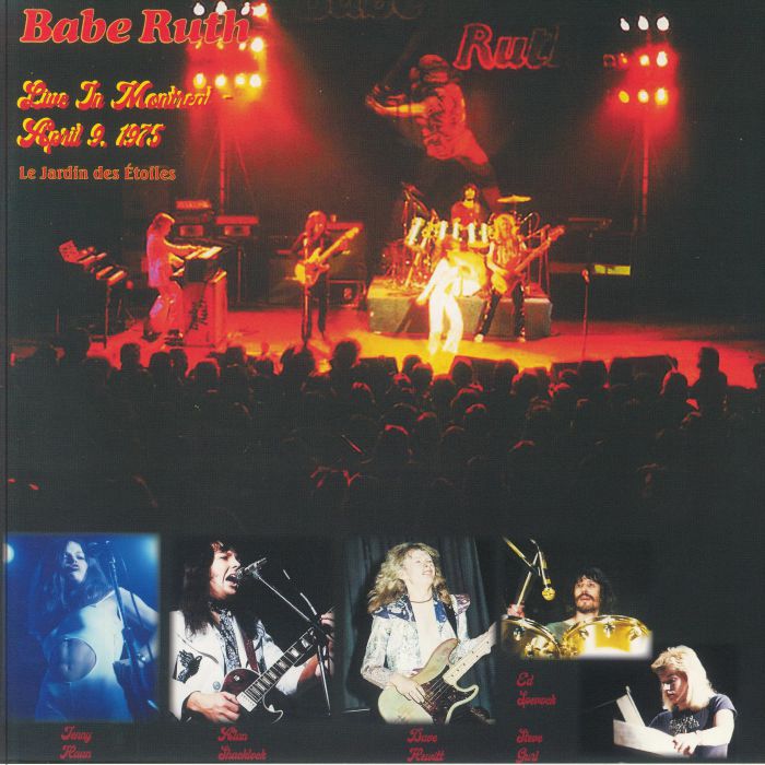 Babe Ruth – Live In Montreal April 9 1975 vinyl cover