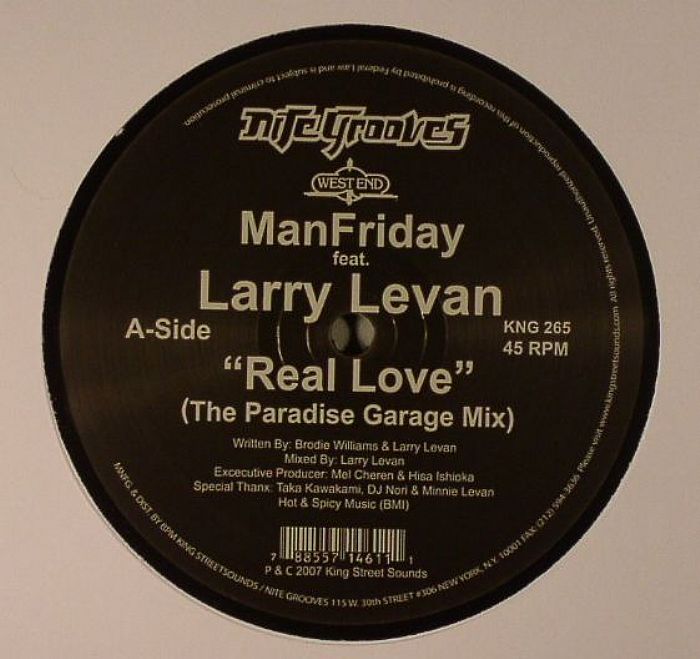 Man Friday | Larry Levan Real Love (repress)