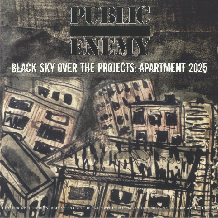 Public Enemy – Black Sky Over The Projects: Apartment 2025 vinyl cover