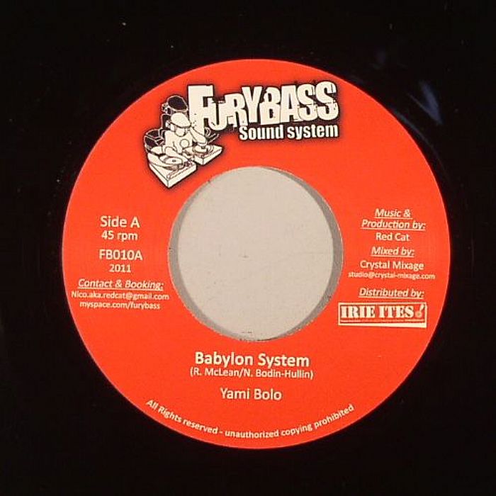 Yami Bolo | Red Cat – Babylon System (Gladiators Belly Full Riddim) vinyl cover