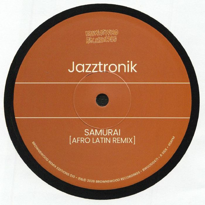 Jazztronik – Brownswood Remix Editions 010: Samurai Remixes vinyl cover