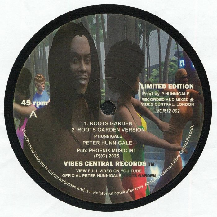 Peter Hunnigale – Roots Garden vinyl cover