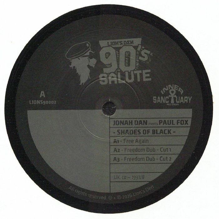 Jonah Dan | Paul Fox | Shades Of Black – Free Again vinyl cover