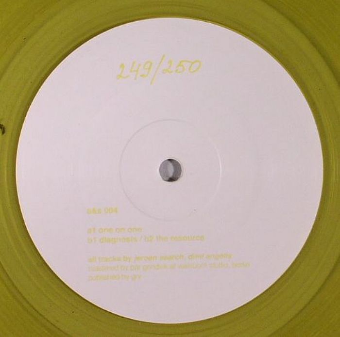 Dimi Angelis | Jeroen Search – One On One vinyl cover
