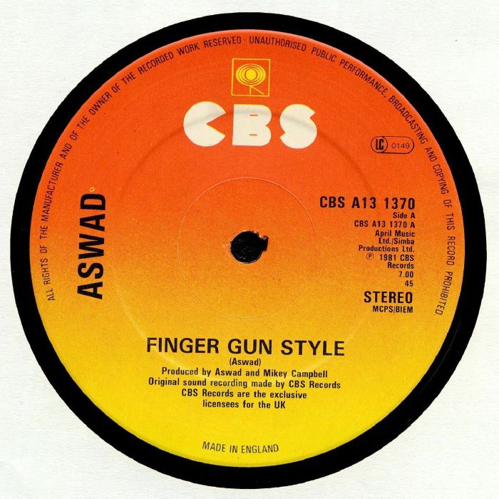 Aswad Finger Gun Style