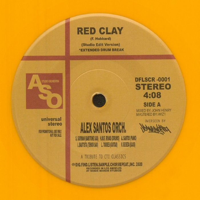 Alex Santos Orchestra – Red Clay vinyl cover