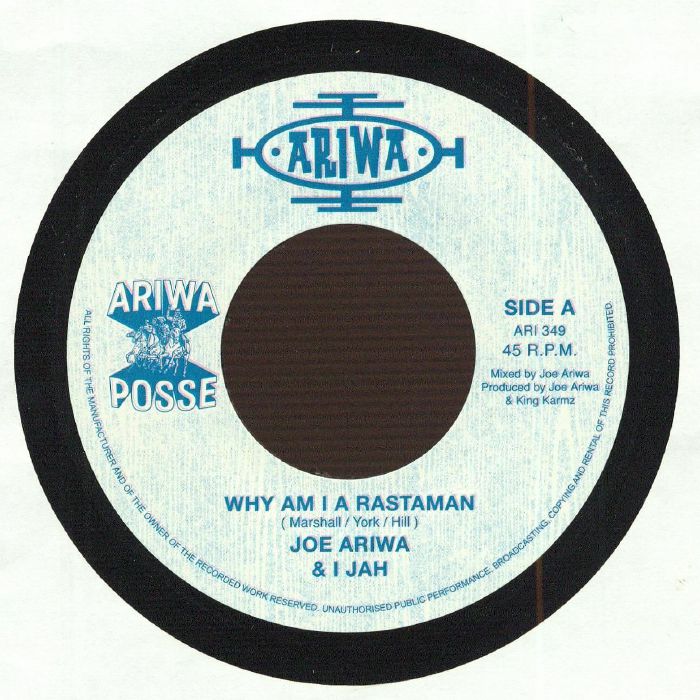 Joe Ariwa | I Jah – Why Am I A Rastaman vinyl cover