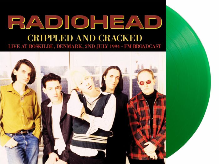 Radiohead – Crippled and Cracked: Live At Roskilde Denmark 2nd July 1994 FM Broadcast vinyl cover